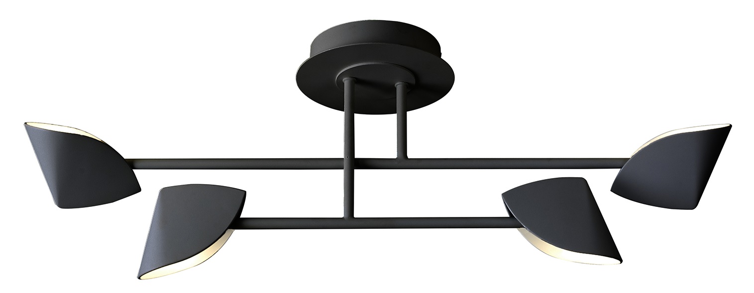 Mantra Capuccina plafonnier 4x30 W noir 7582
