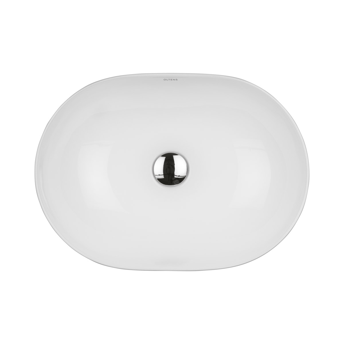 Oltens Hamnes lavabo 49.5x35.5 cm ovale à poser blanc 40319000