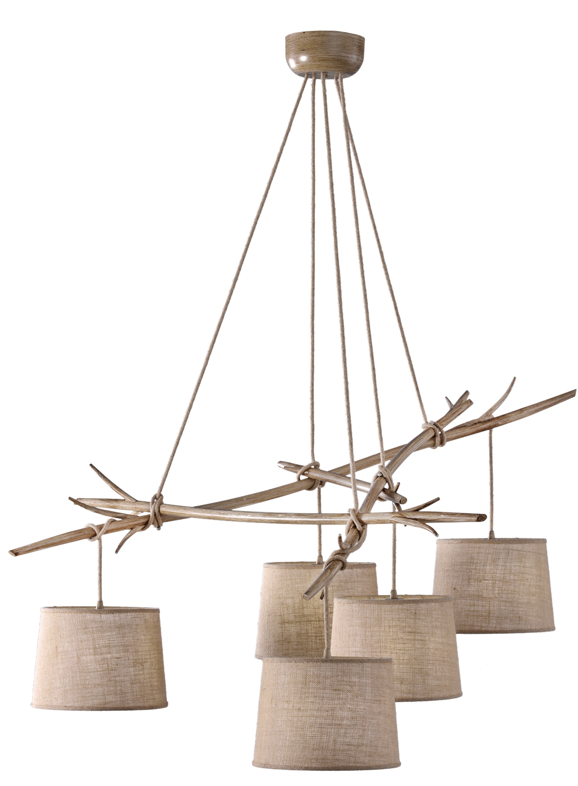 Mantra Sabina lampe suspendue 5x20 W bois 6175