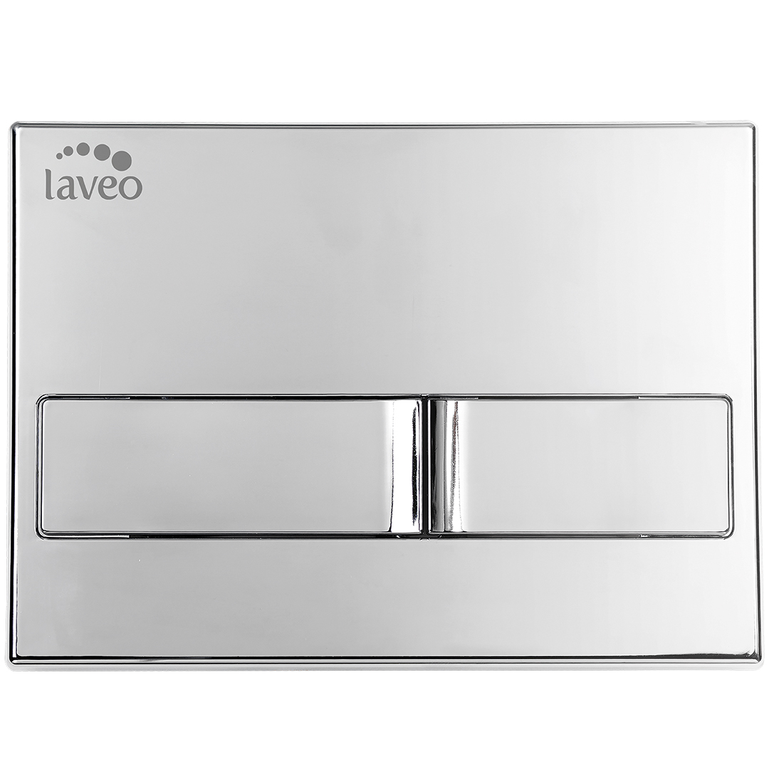 Laveo Beni bouton de chasse d'eau pour WC chrome brillant VPB095V