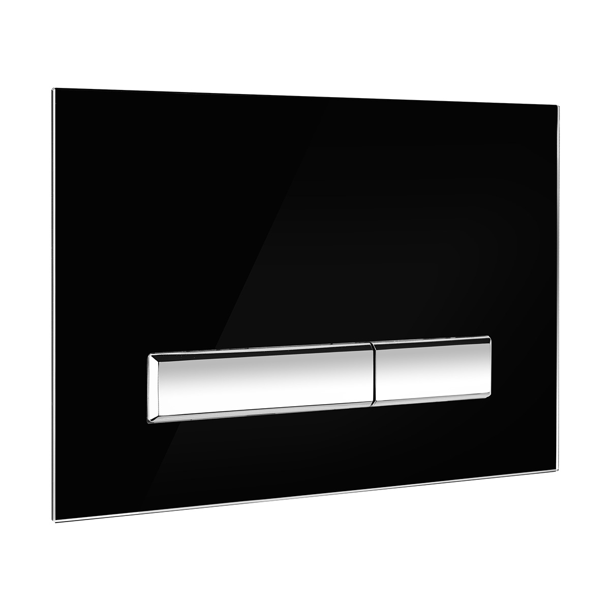 Oltens Torne bouton de chasse d'eau pour WC noir/chrome 57200310