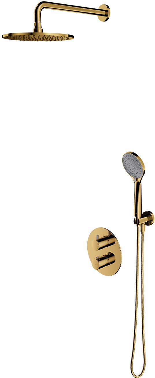 Omnires Y ensemble de douche encastré oui doré SYSYT05GL