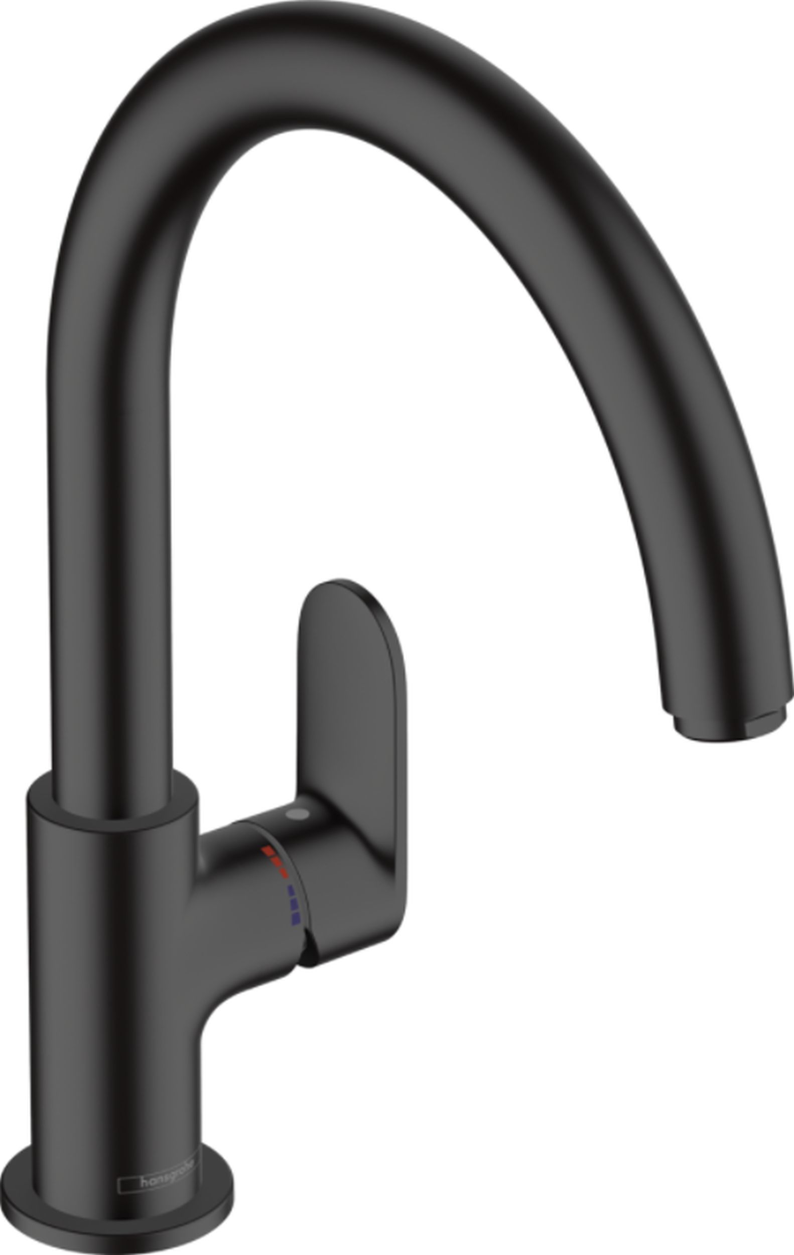 Hansgrohe Vernis Blend mitigeur de cuisine sur pied noir 71870670