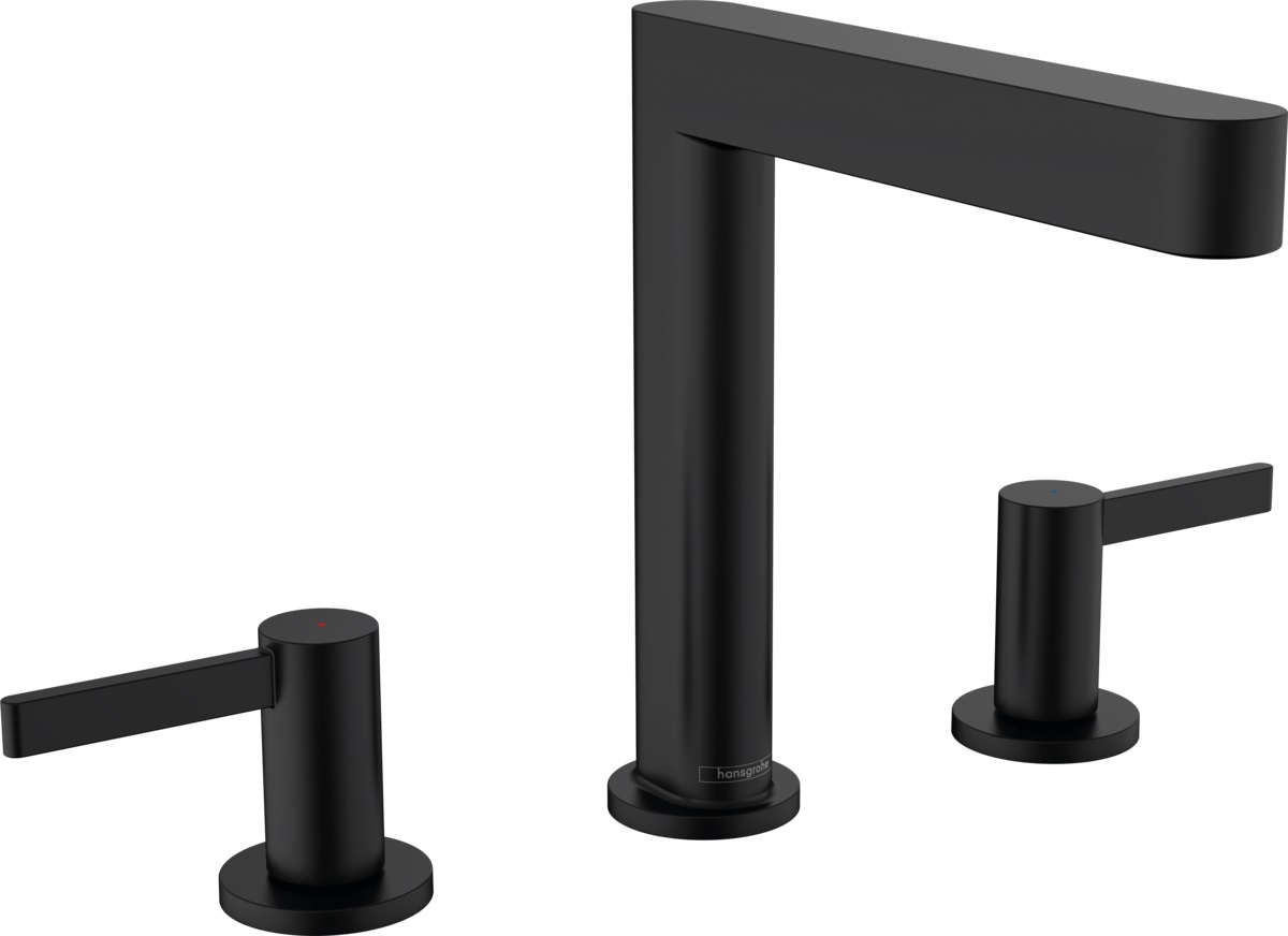 Hansgrohe Finoris mitigeur de lavabo sur pied noir 76034670