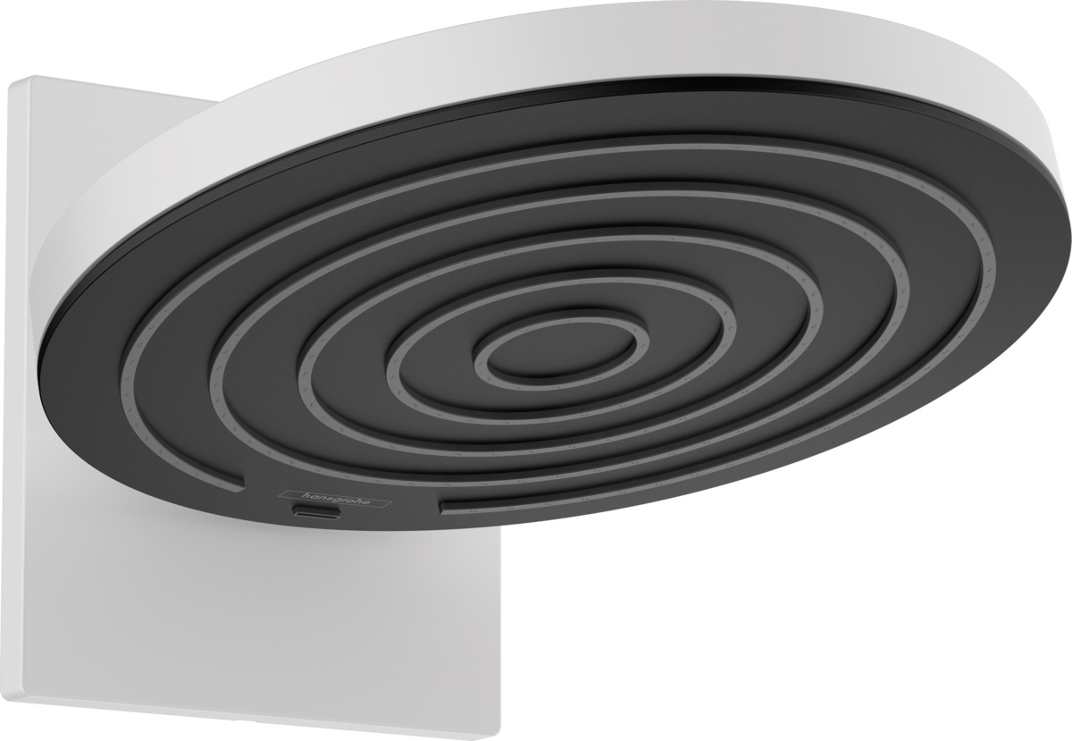 Hansgrohe Pulsify douche à effet de pluie 26x26 cm ronde blanc 24151700