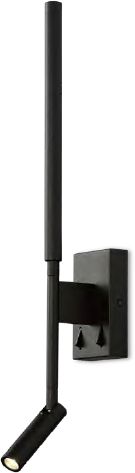 Mantra Torch applique murale 2x6 W noir 6703