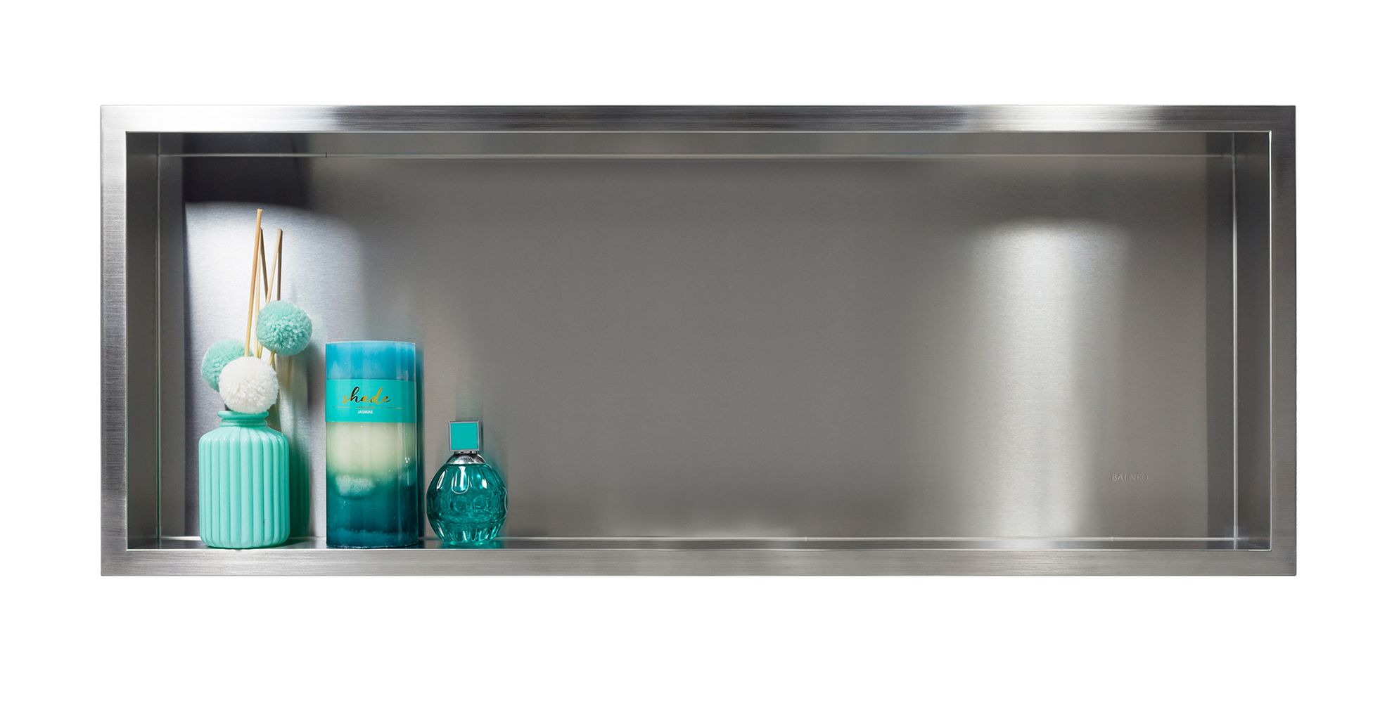 Balneo Wall-Box One Inox étagère encastrée 90 cm acier OB-IN6