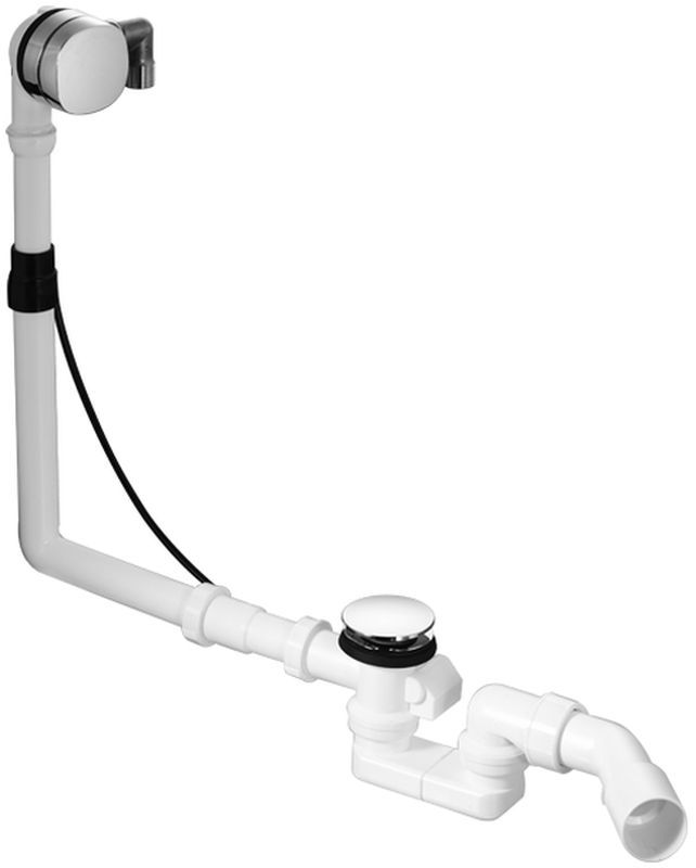 Duravit Quadroval siphon de baignoire chrome 792203000001000