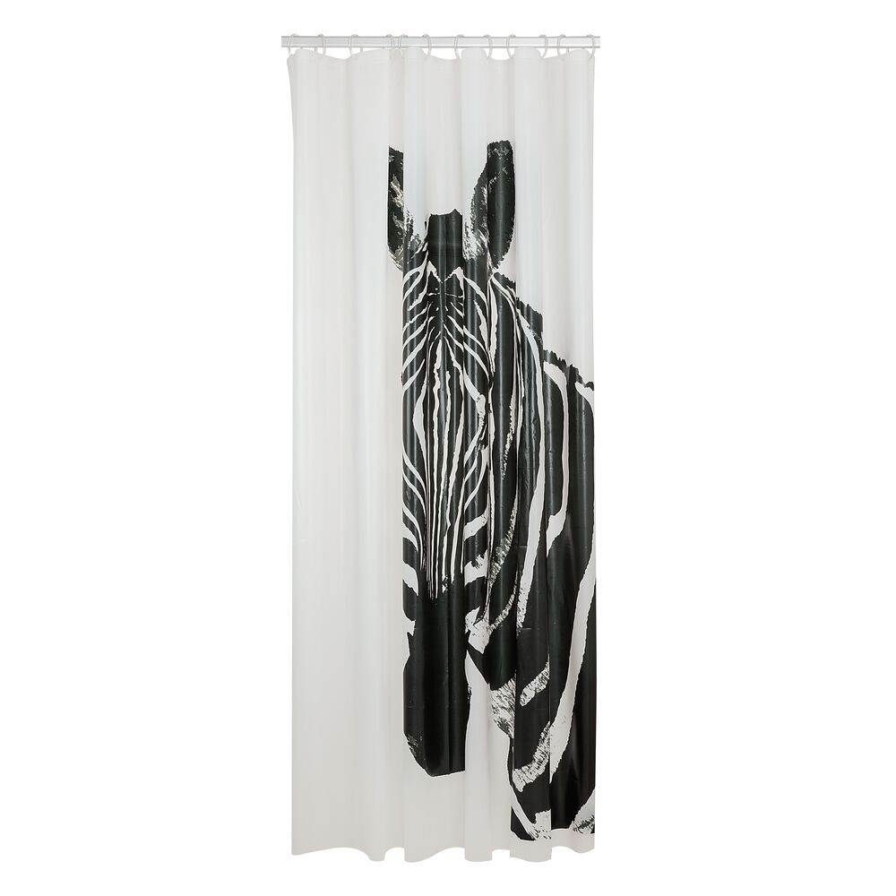 Sealskin Zebra rideau de douche 200x180 cm blanc-noir 800150