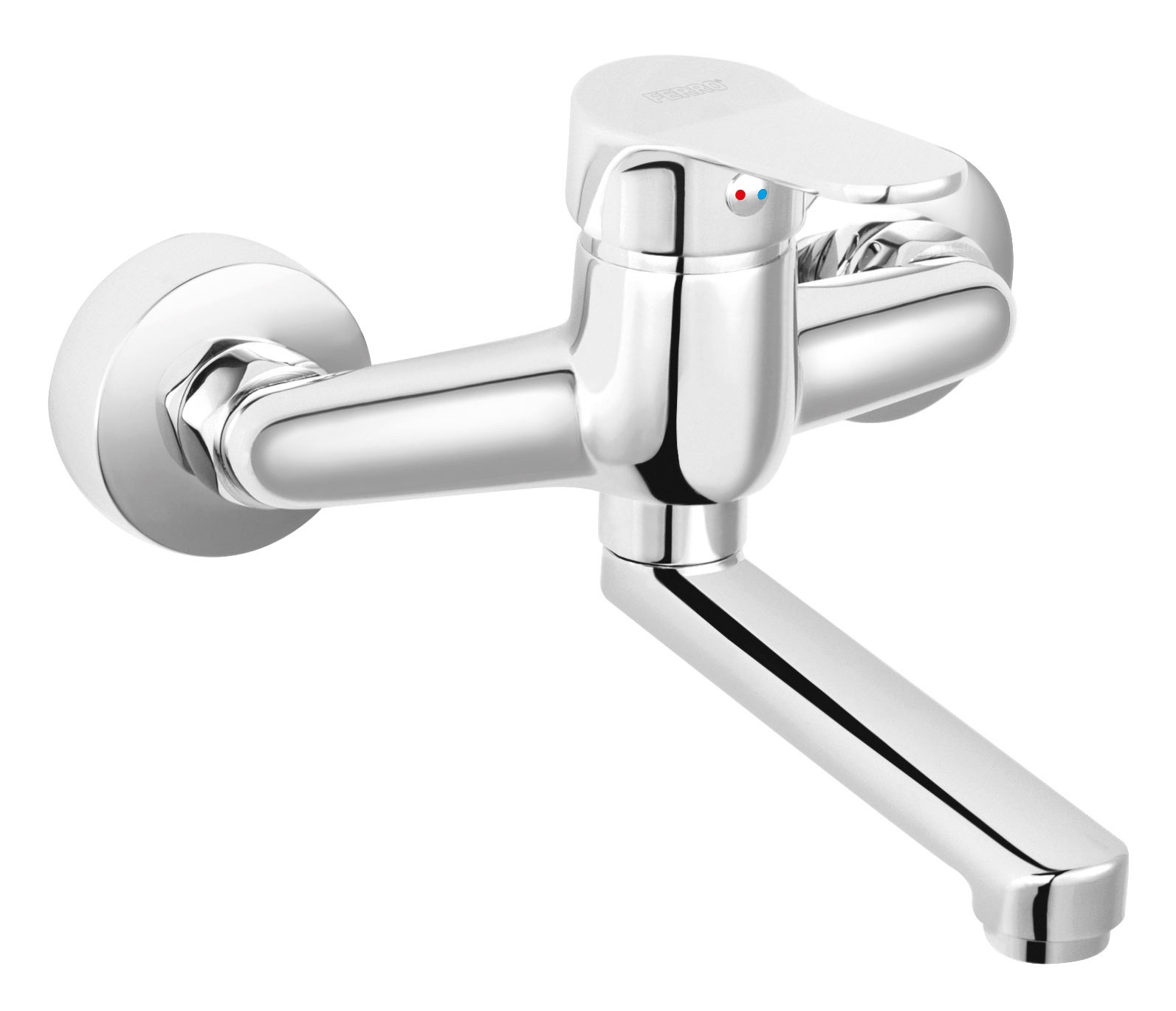 Ferro Isso mitigeur de lavabo murale chrome BIS3