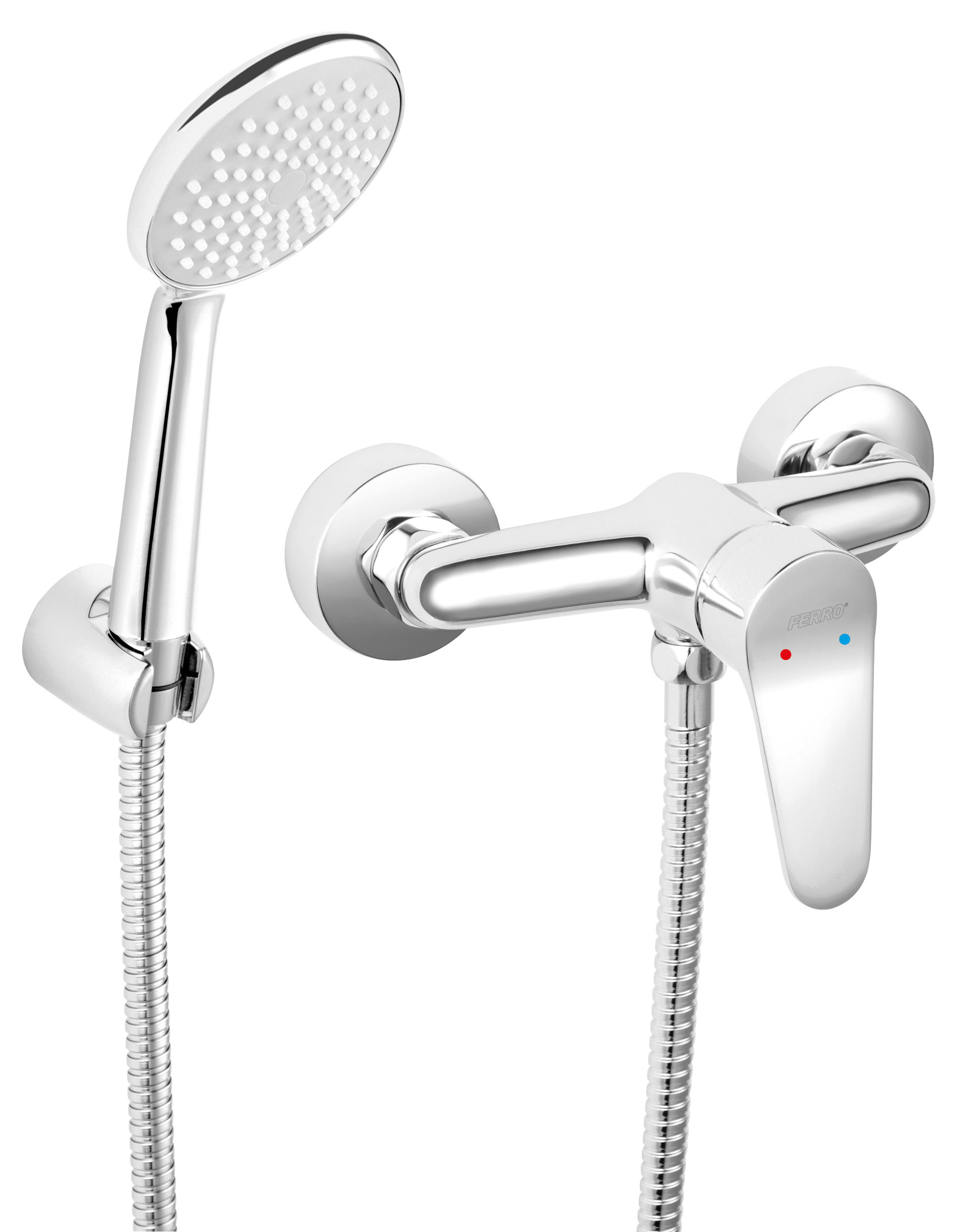 Ferro Isso mitigeur de douche murale chrome BIS77