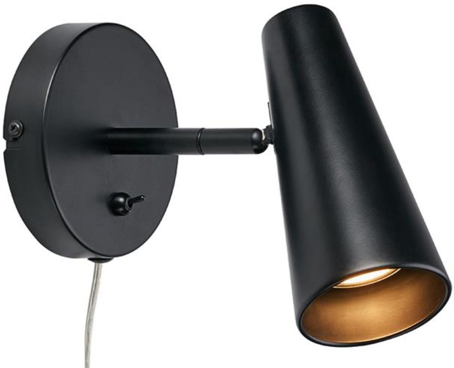 Markslöjd Crest applique murale 1x7 W noir 108200