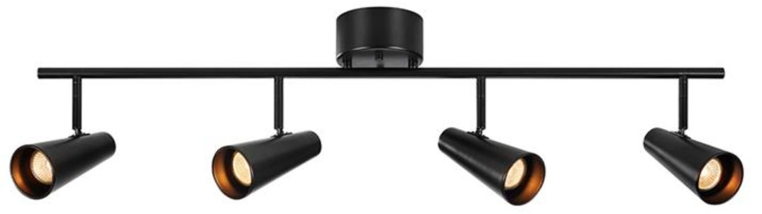 Markslöjd Crest plafonnier 4x7 W noir 108202