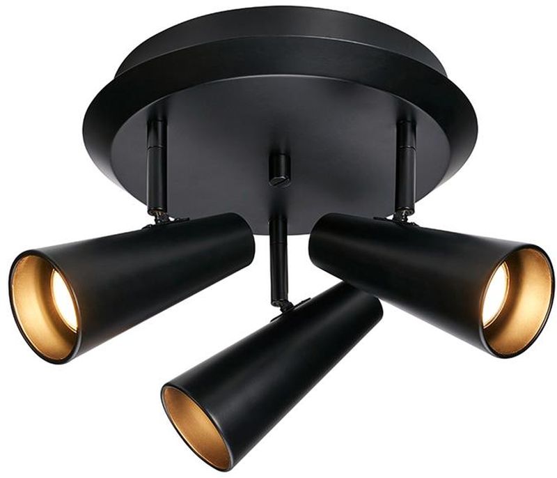 Markslöjd Crest plafonnier 3x7 W noir 108204