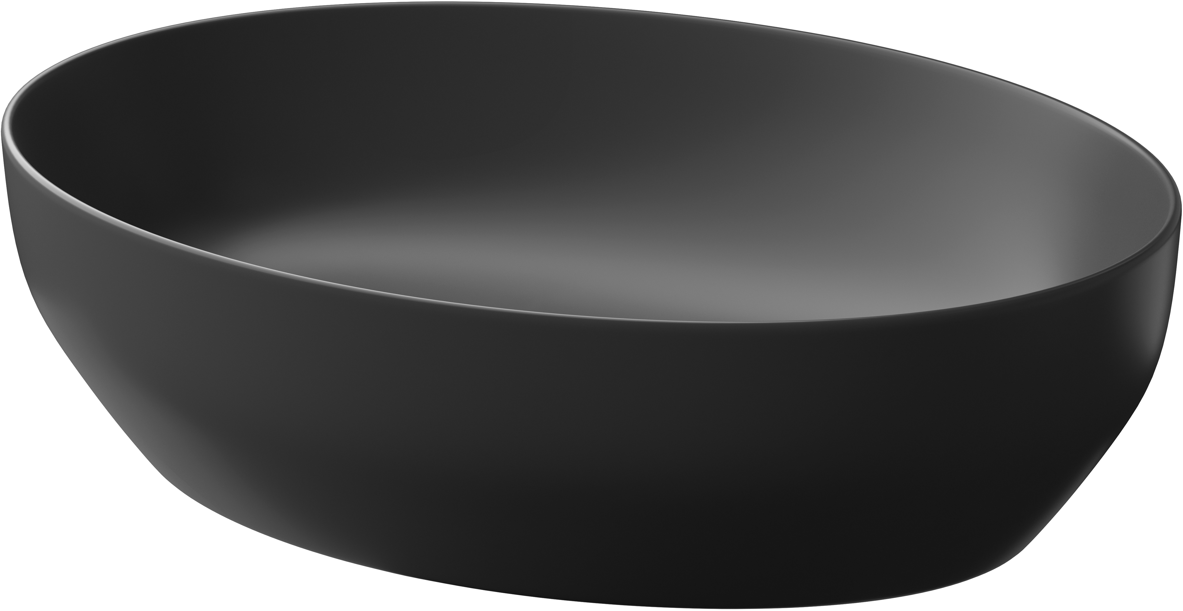 Cersanit Larga lavabo 50.5x38.5 cm ovale à poser anthracite K677-014