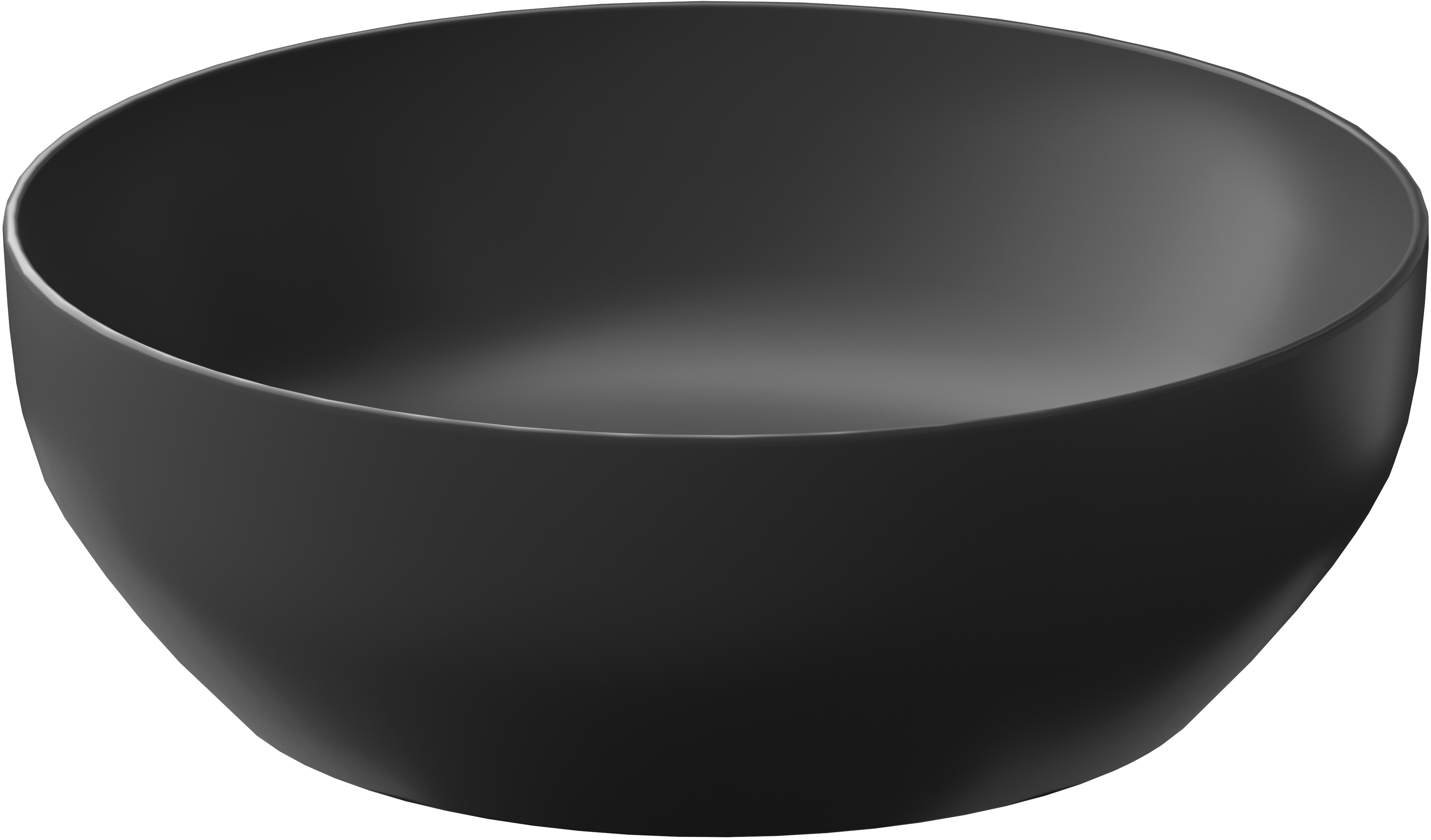 Cersanit Larga lavabo 40x40 cm ronde à poser anthracite mat K677-019