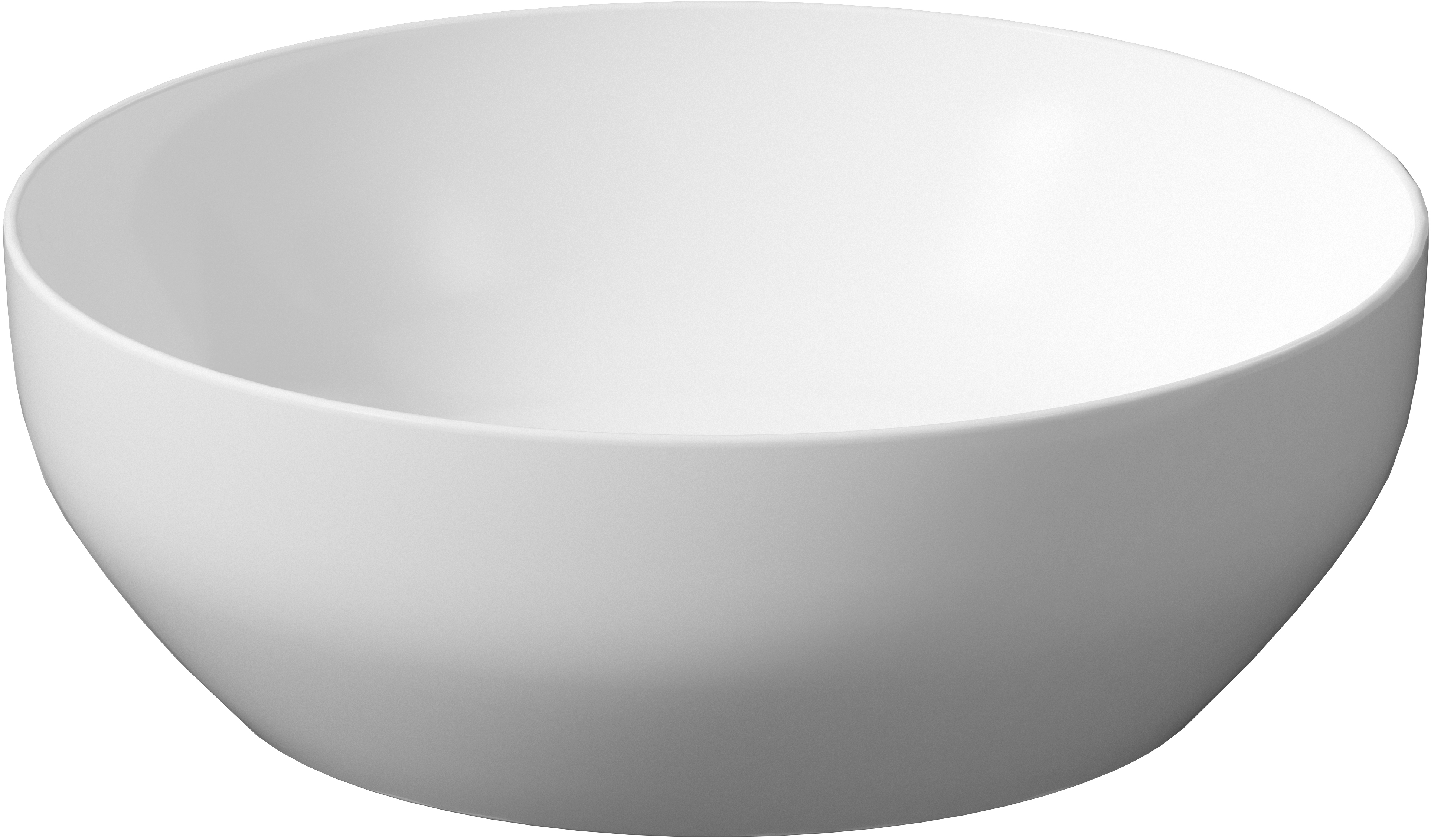 Cersanit Larga lavabo 40x40 cm ronde à poser blanc mat K677-018