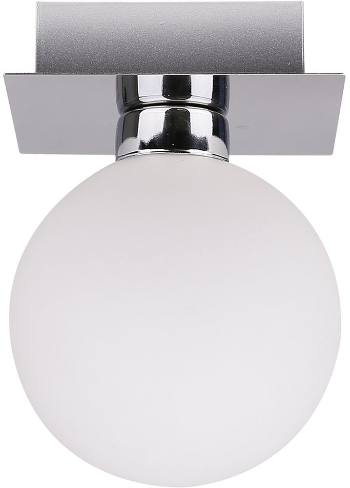Candellux Oden plafonnier 1x40 W blanc-chrome 91-03195