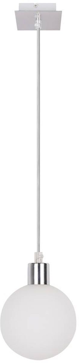 Candellux Oden lampe suspendue 1x40 W blanc-chrome 31-03232