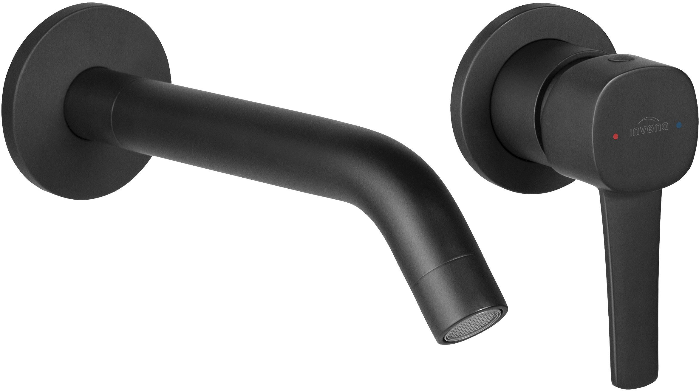Invena Glamour mitigeur de lavabo encastrée noir BP-02-U04