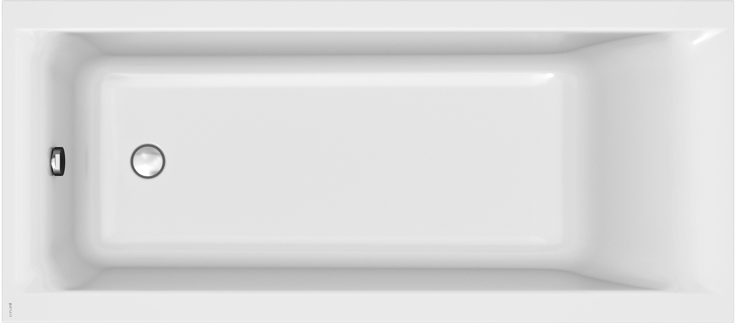 Cersanit Larga Slim wanna prostokątna 170x75 cm biała S301-303