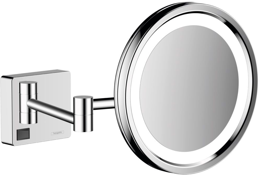 Hansgrohe AddStoris miroir cosmétique 21.7x21.7 cm arrondi avec éclairage chrome 41790000