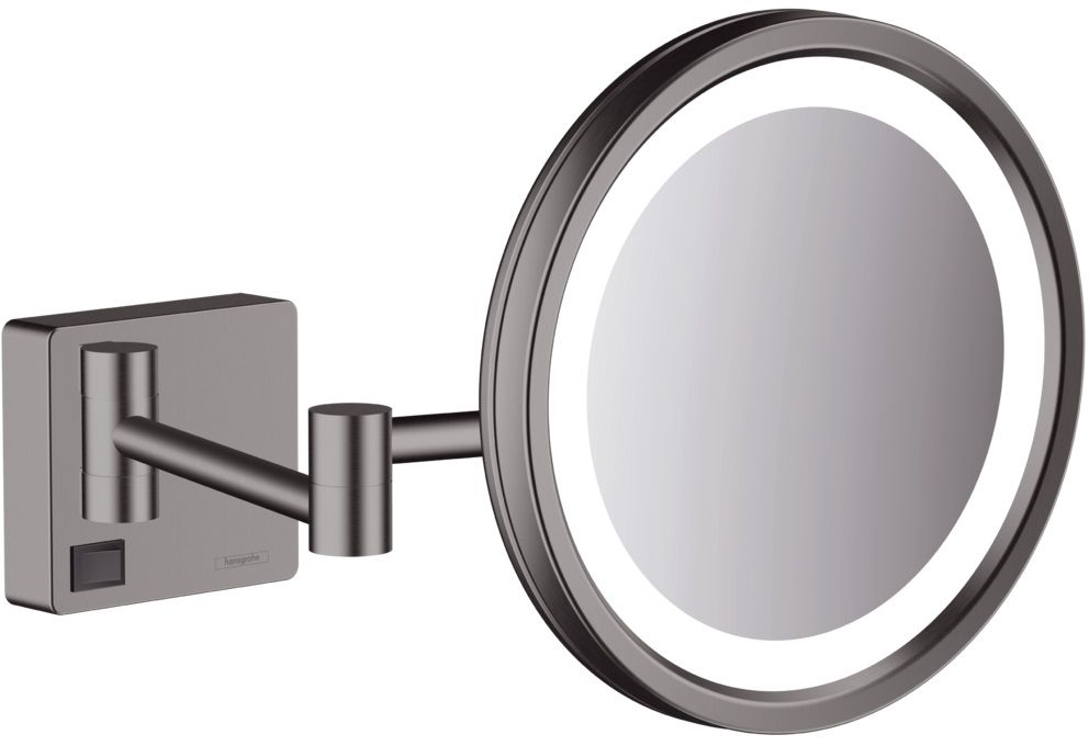 Hansgrohe AddStoris miroir cosmétique 21.7x21.7 cm arrondi avec éclairage 41790340
