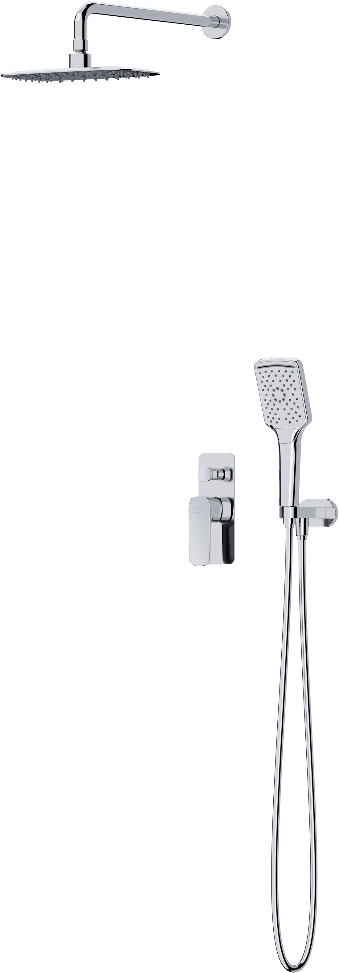 Cersanit Larga ensemble de douche encastré oui chrome S952-029