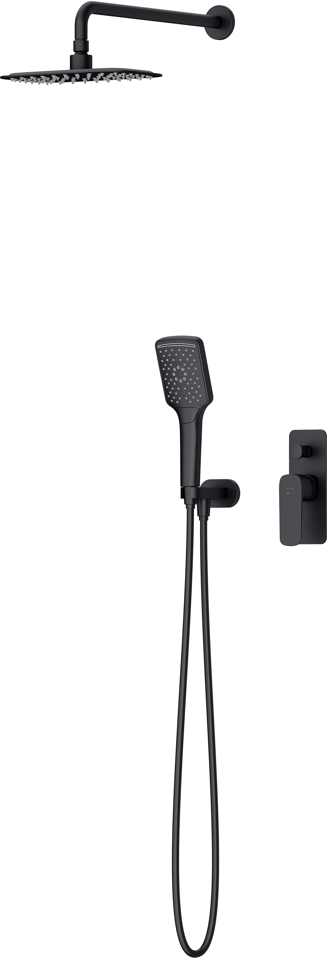 Cersanit Larga ensemble de douche encastré oui noir S952-031