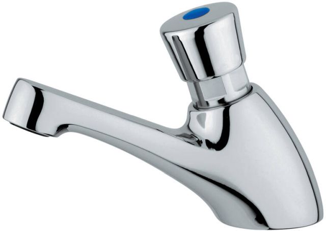 Faneco mitigeur de lavabo sur pied pression chrome FAN9001