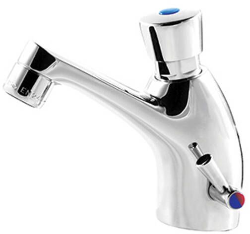Faneco mitigeur de lavabo sur pied pression chrome FAN9007
