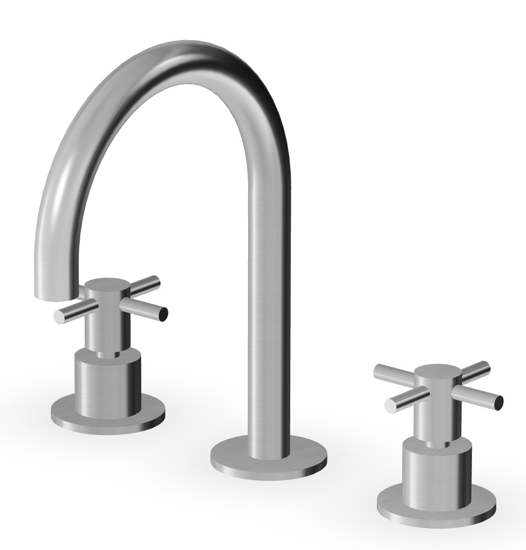 Zucchetti Helm mitigeur de lavabo sur pied acier ZHM515.X