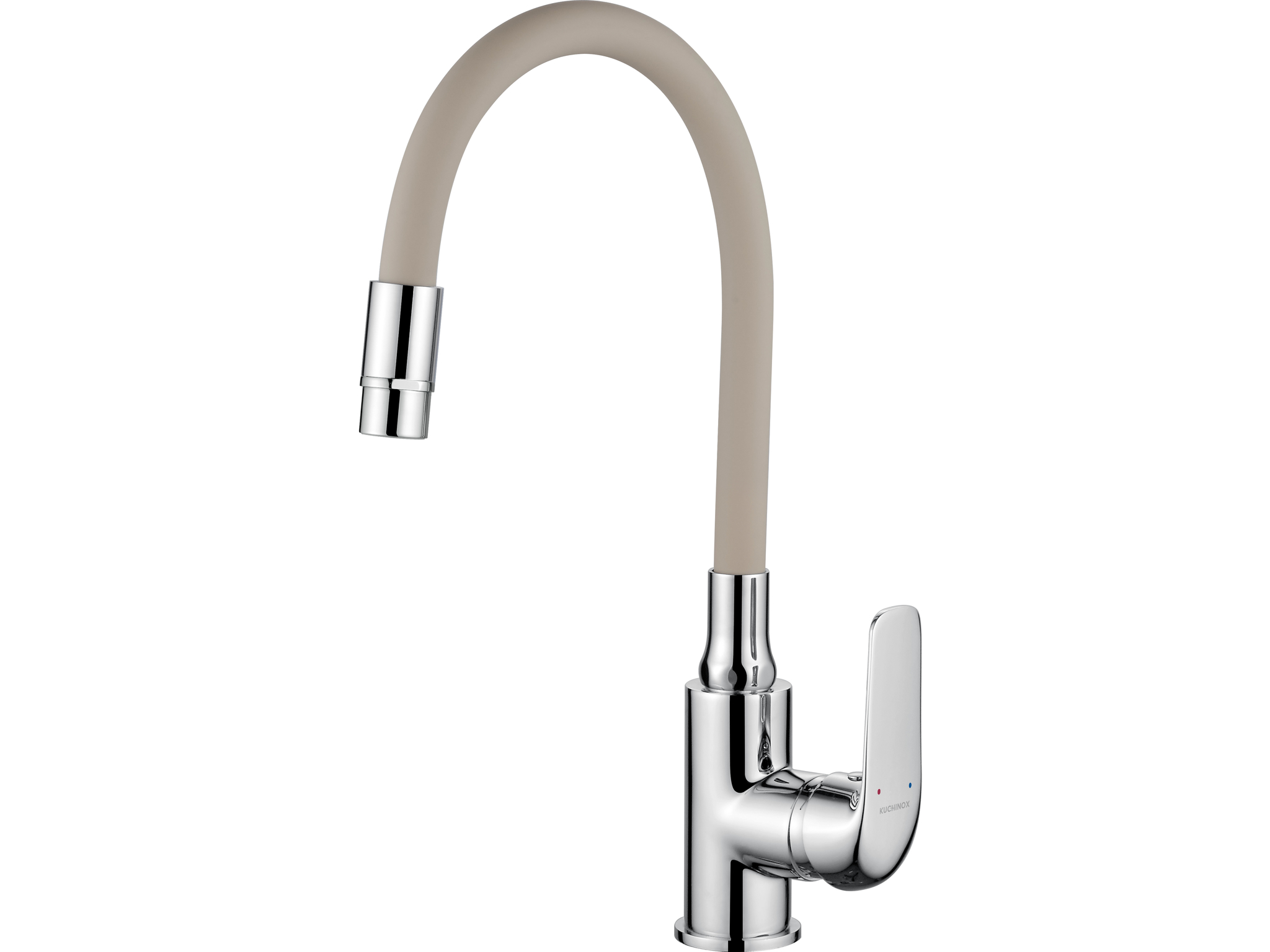 Kuchinox Elza mitigeur de cuisine sur pied chrome-beige BKE462D