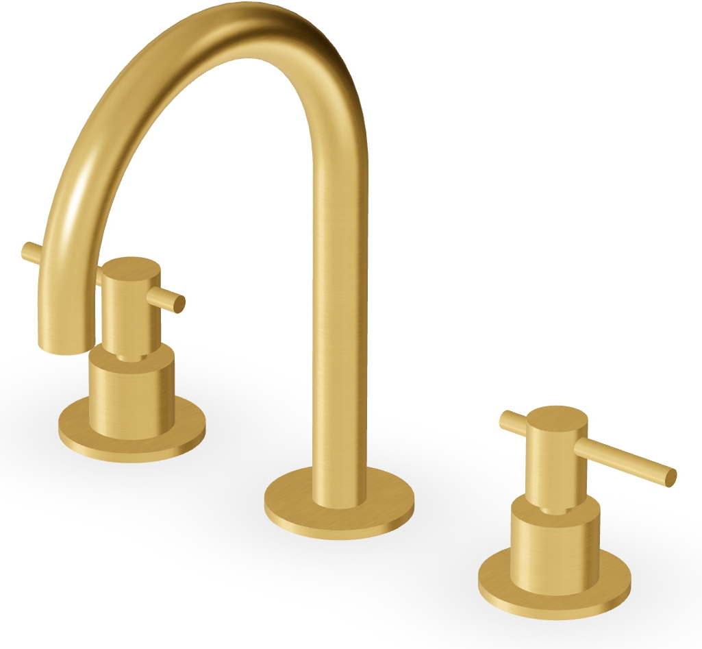 Zucchetti Helm mitigeur de lavabo sur pied doré ZHL515.XP41