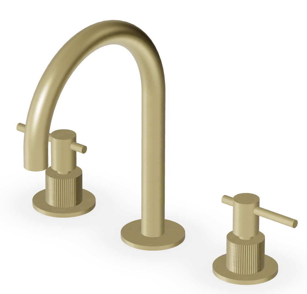 Zucchetti Helm mitigeur de lavabo sur pied doré ZHL515.XP31G2