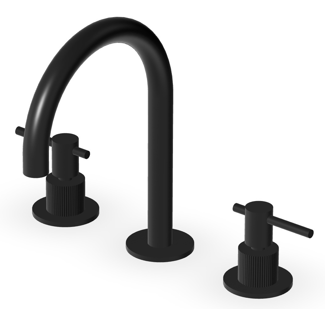 Zucchetti Helm mitigeur de lavabo sur pied noir ZHL515.XP81G2