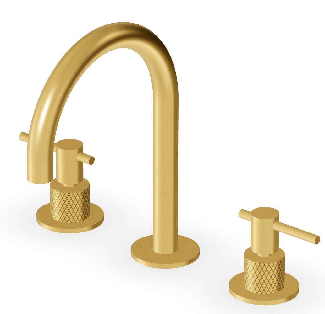 Zucchetti Helm mitigeur de lavabo sur pied doré ZHL515.XP41G3