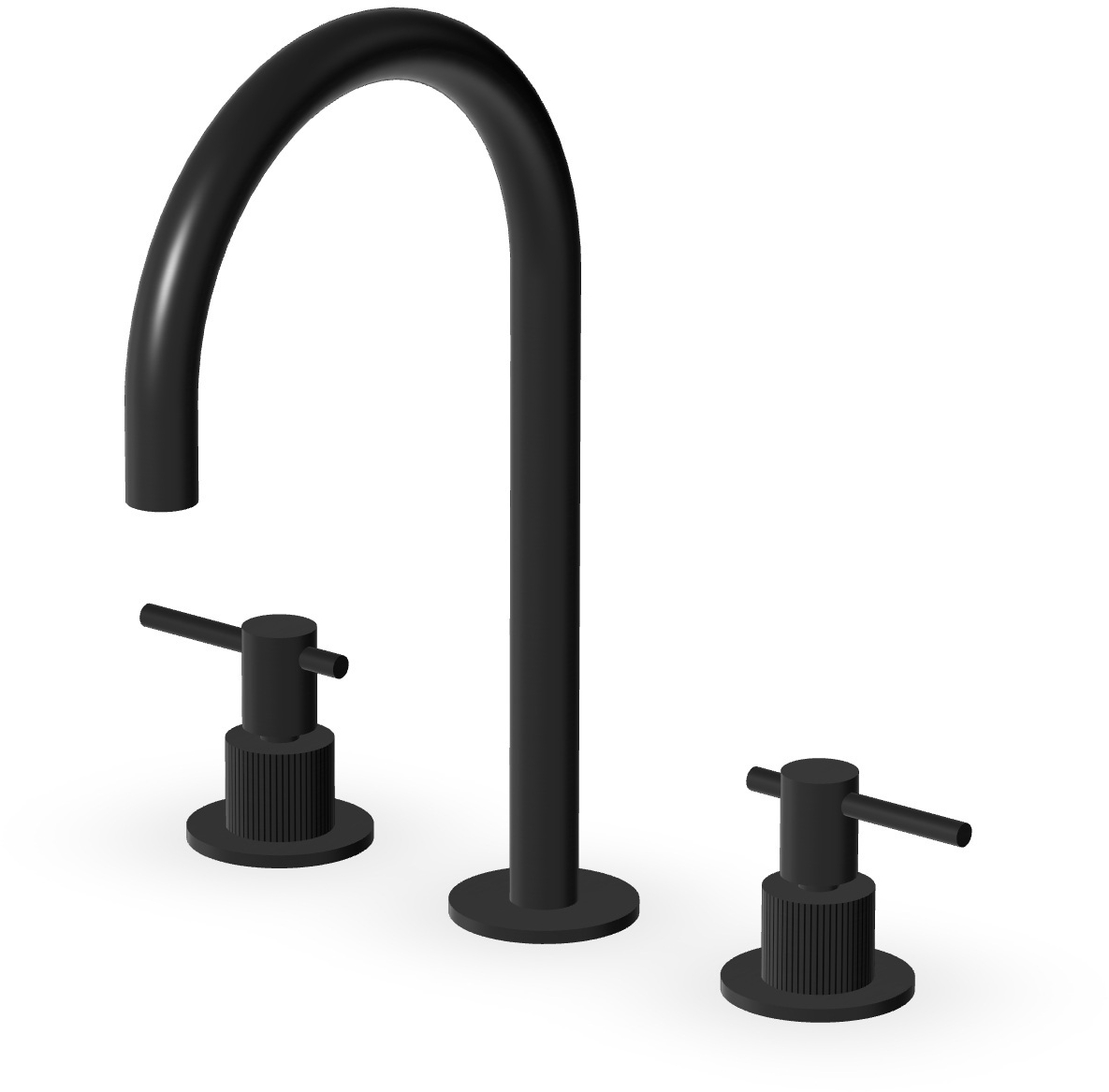 Zucchetti Helm mitigeur de lavabo sur pied noir ZHL516.XP81G2