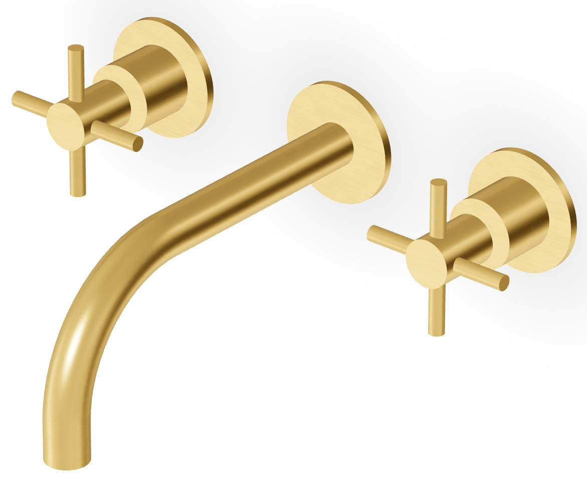 Zucchetti Helm mitigeur de lavabo encastrée doré ZHM760.XP41