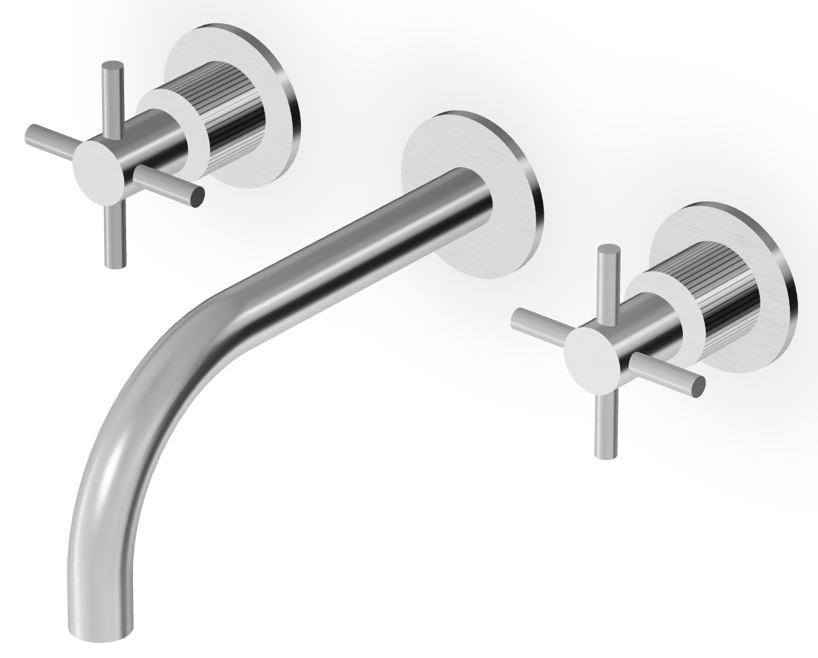 Zucchetti Helm mitigeur de lavabo encastrée acier ZHM760.XG2
