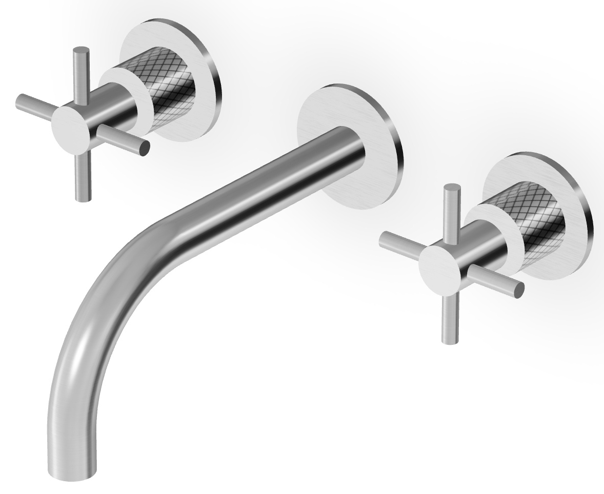 Zucchetti Helm mitigeur de lavabo encastrée acier ZHM760.XG3