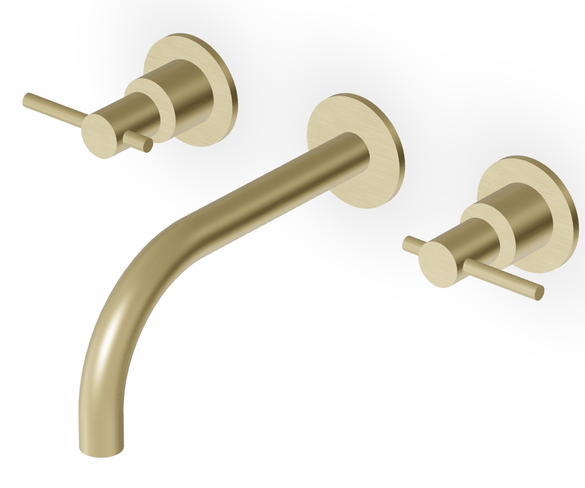 Zucchetti Helm mitigeur de lavabo encastrée doré ZHL760.XP31