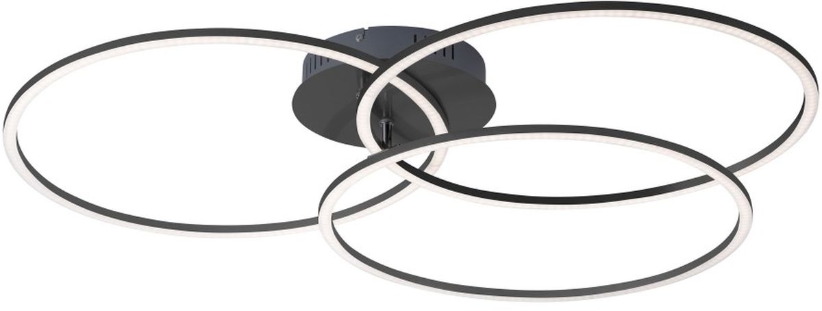 Just Light Ivanka plafonnier 3x12 W noir 14539-18