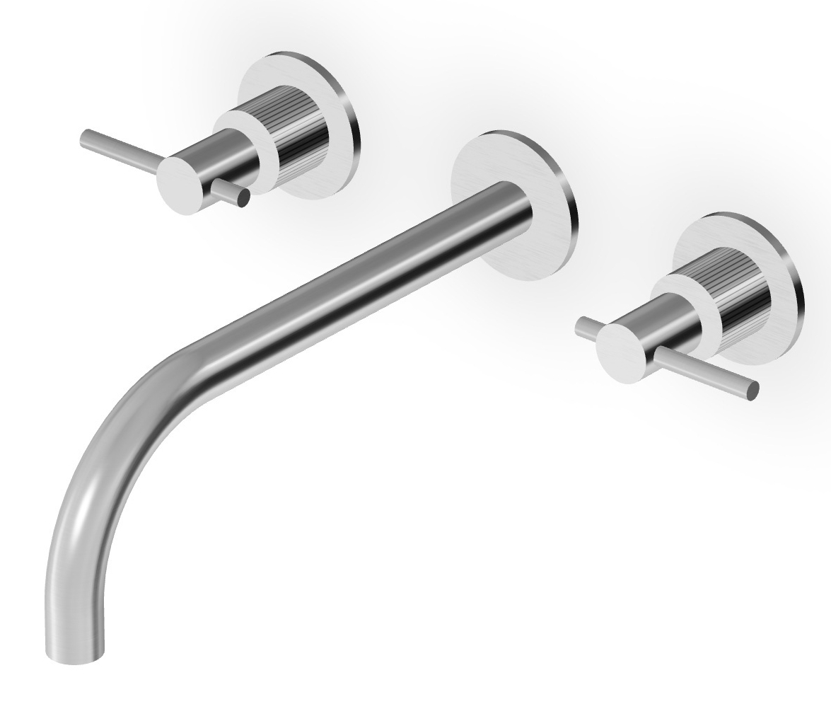 Zucchetti Helm mitigeur de lavabo encastrée acier ZHL761.XG2