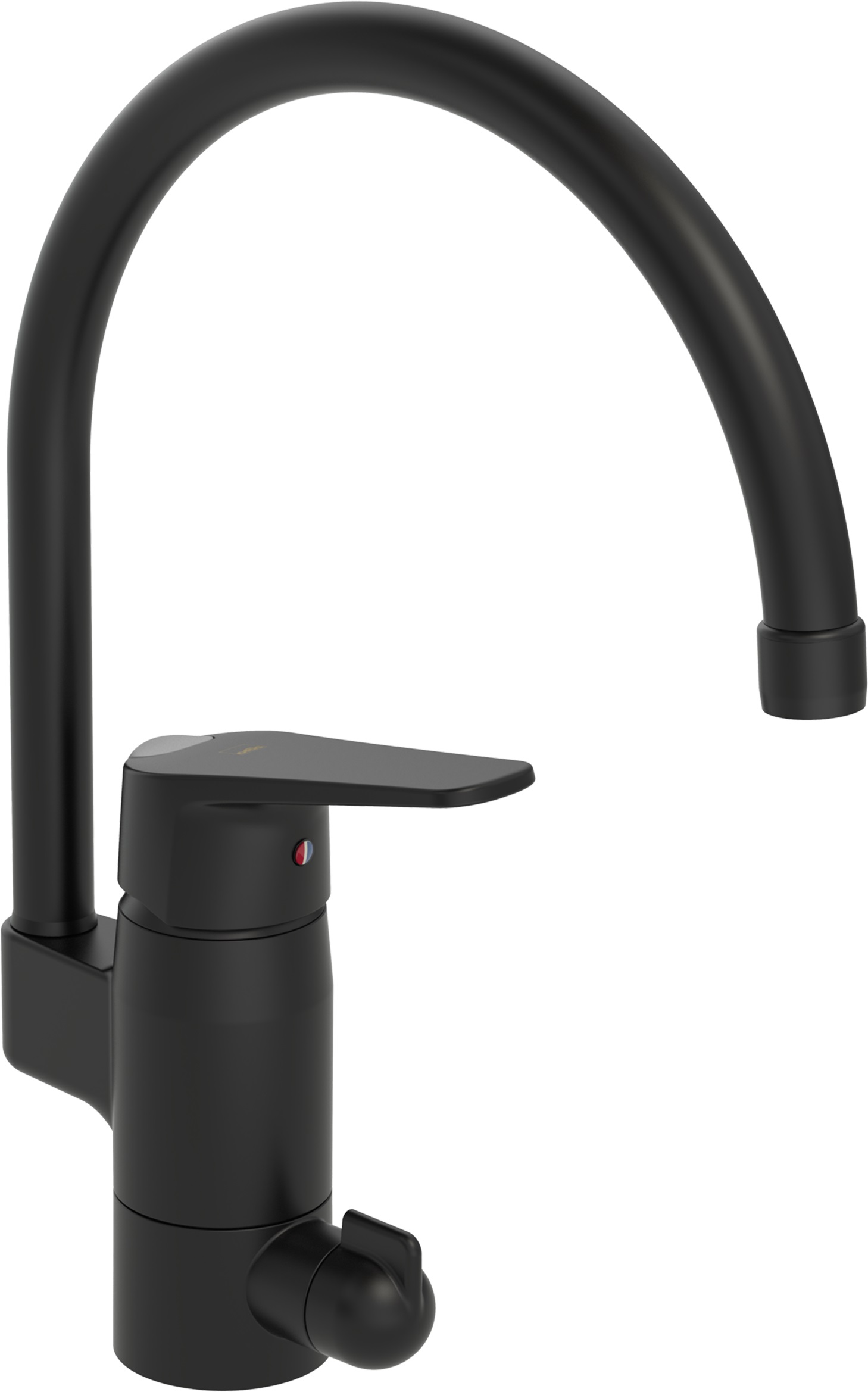 Oras Vega mitigeur de cuisine sur pied noir 1839FG-33