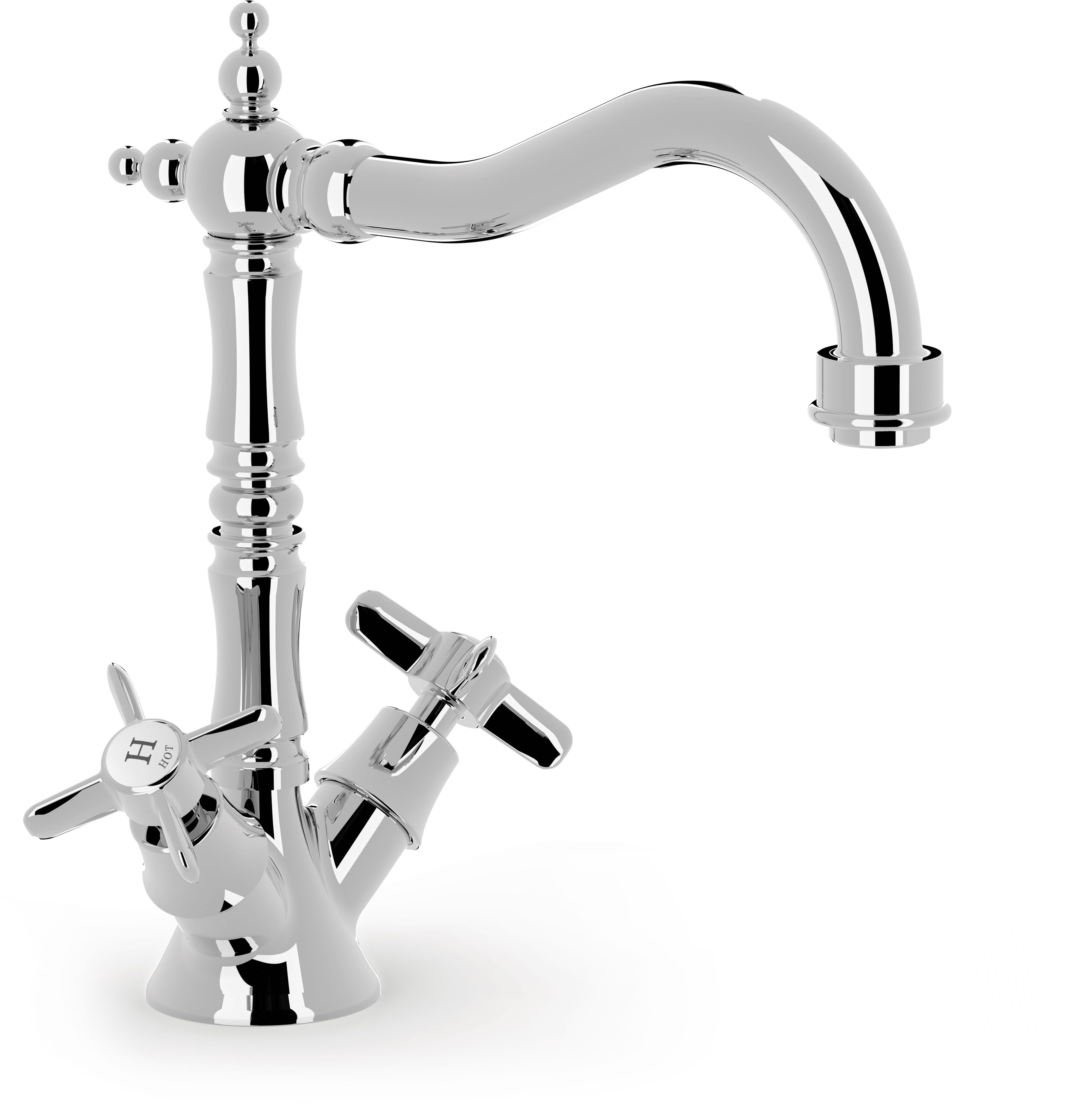 Tres Clasic-Tres mitigeur de lavabo sur pied chrome 24210801