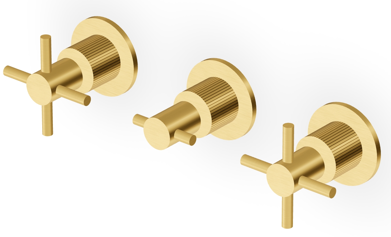 Zucchetti Helm mitigeur de lavabo encastrée doré ZHM695.XP41G2