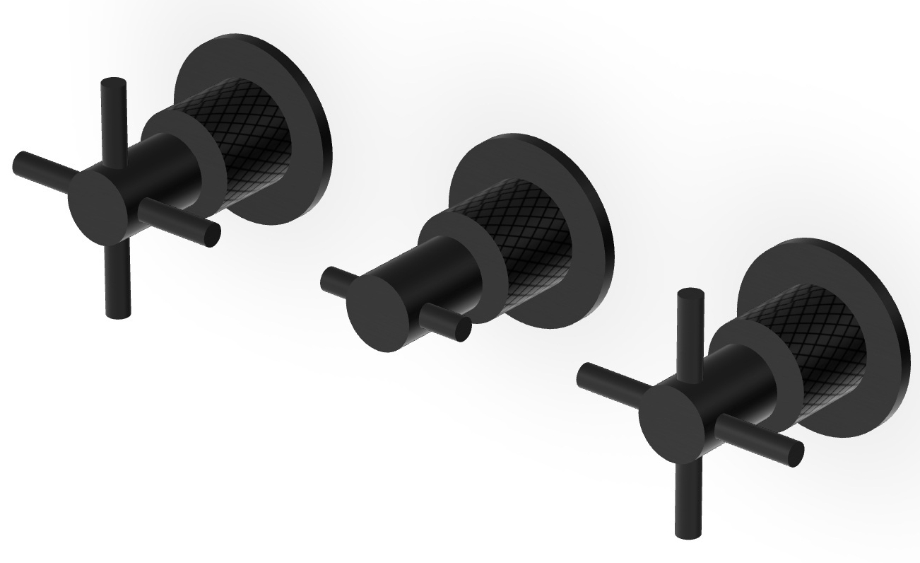 Zucchetti Helm mitigeur de lavabo encastrée noir ZHM695.XP81G3