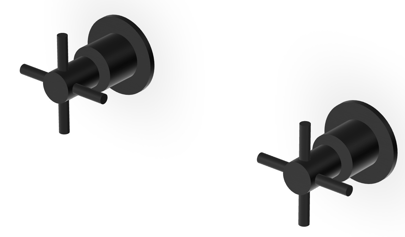 Zucchetti Helm mitigeur de douche encastrée noir ZHM738.XP81