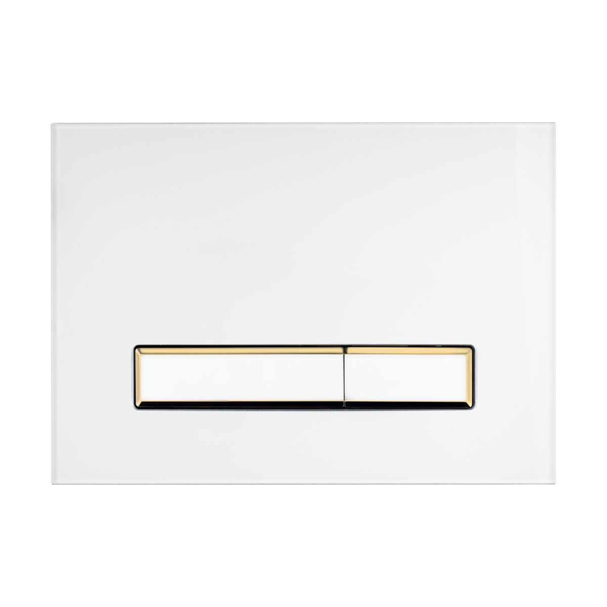 Oltens Torne bouton de chasse d'eau pour WC blanc/doré mat/blanc 57105000